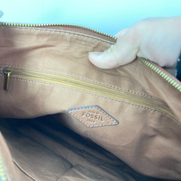 Fossil Cowhide leather Messenger bag - Picture 5 of 8